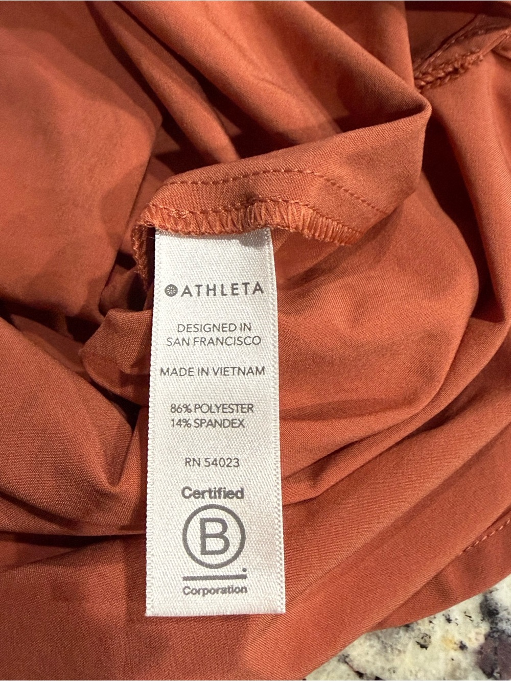 Athleta Women’s Size SM Orange Athletic Dress w/ Cinch Waist & Pockets EUC - Picture 4 of 4
